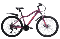 Велосипед TechTeam Delta 26" тёмно-розовый