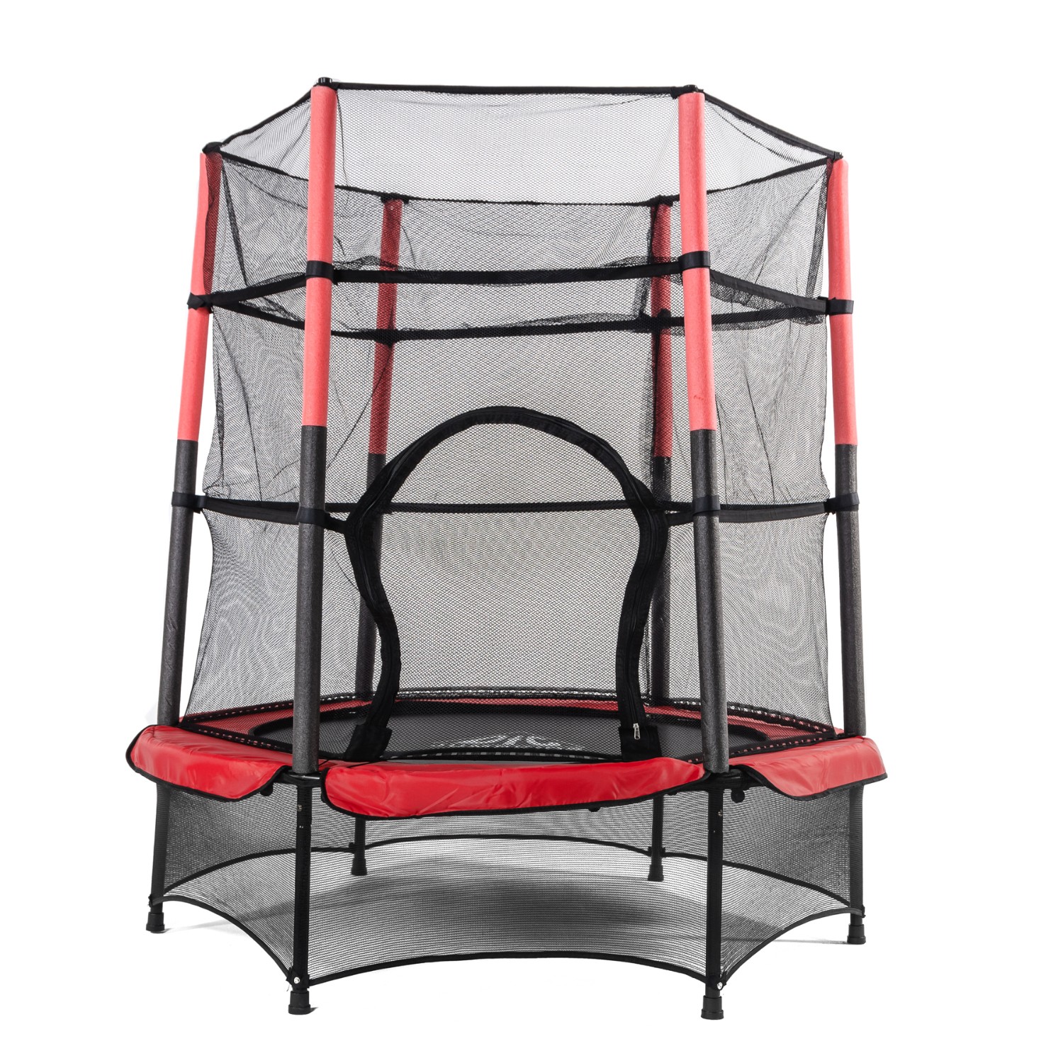  Батут DFC JUMP KIDS 55" красн/сер, сетка (137см) 55INCH-JD-RG по низким ценам в Томске и Северске