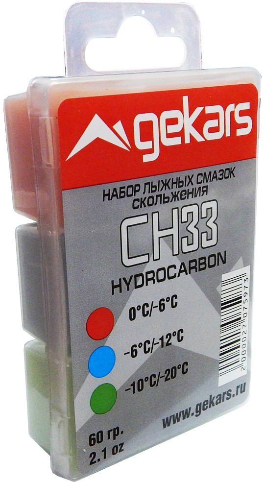 Набор парафинов Gekars Pro Hydrocarbon CH33 (0 -6; -6 -12; -10 -20С) в пласт.коробке Набор парафинов Gekars Pro Hydrocarbon CH33 (0 -6; -6 -12; -10 -20С) в пласт.коробке по низким ценам в Томске и Северске