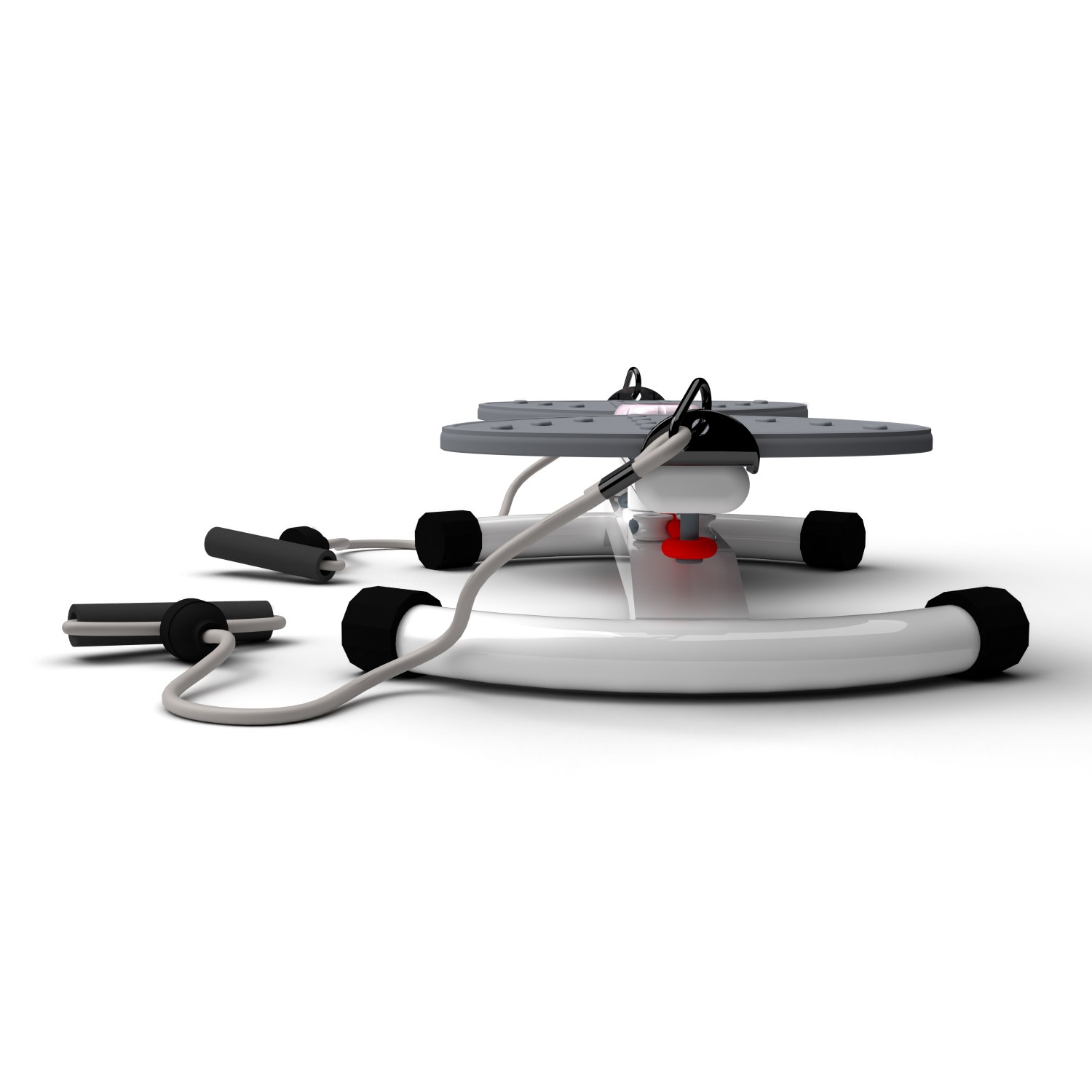 Фитнес платформа/горнолыжный тренажёр DFC "Twister Bow" с эспандерами TW-S108GR по низким ценам в Томске и Северске