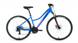 Велосипед Forward Jade 27,5 2.2 S disc (2021) голубой/розовый RBKW1M37G069