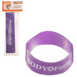 Эспандер петля латексная 46 * 5 * 0.07 см Body Form фиолетовая BF-RL70