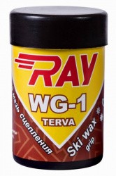 Мазь лыжная Ray WG-1 0..+3°C смоляная 35 г желтая WG-1-35