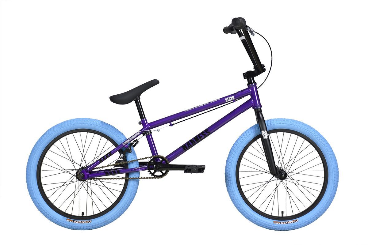 Велосипед Stark Madness BMX 4 (2024) серо-фиолетовый/черный/синий Велосипед Stark Madness BMX 4 (2024) серо-фиолетовый/черный/синий по низким ценам в Томске и Северске