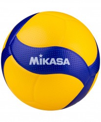 Мяч волейбольный Mikasa V300W FIVB Appr синт.кожа клееный желто-синий УТ-00015699