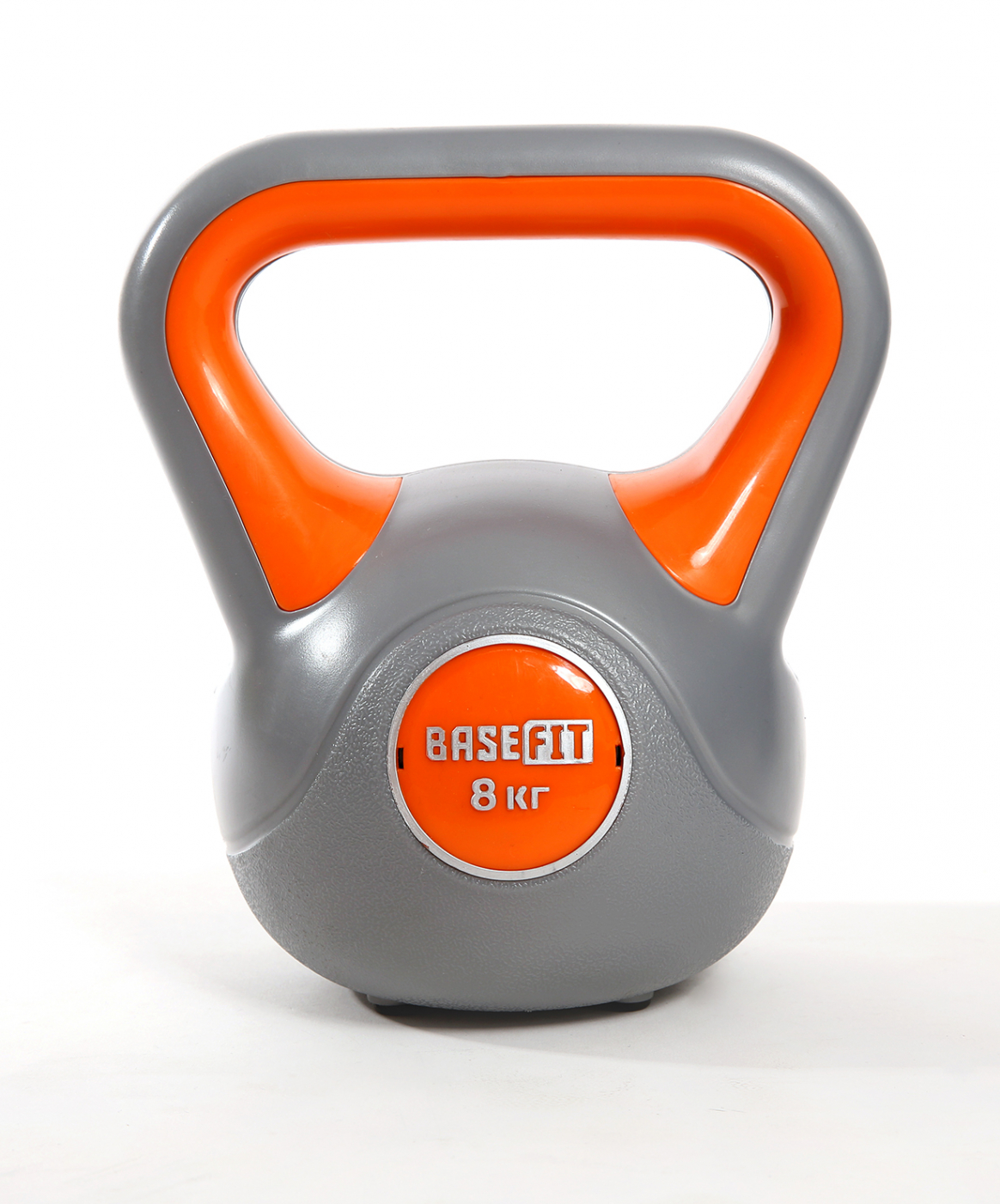 Гиря пластиковая 8 кг BaseFit DB-503 серый/оранжевый Гиря пластиковая 8 кг BaseFit DB-503 серый/оранжевый по низким ценам в Томске и Северске