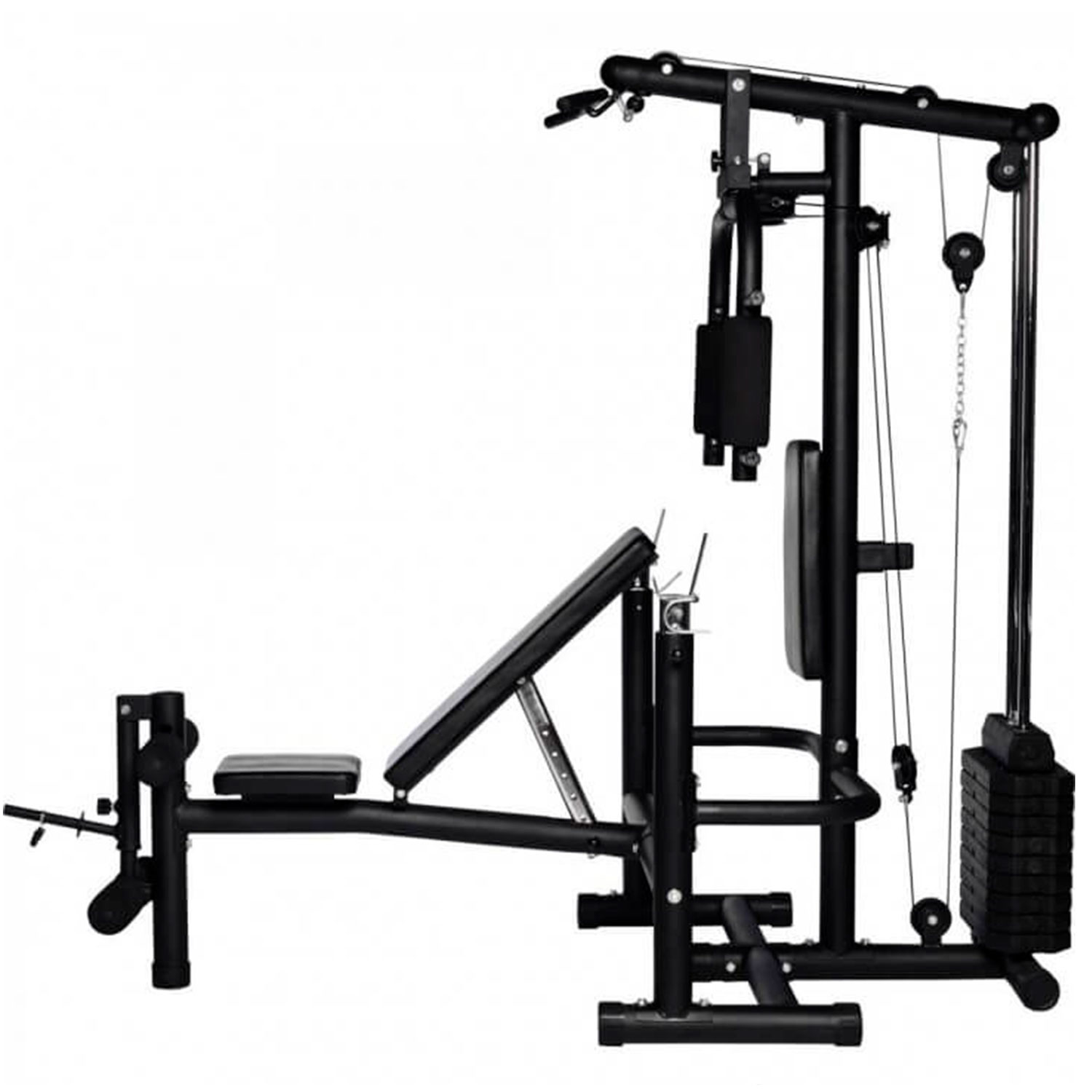  Силовой комплекс со скамьей DFC Homegym (три короба + два груза) D854 по низким ценам в Томске и Северске