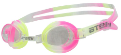 Очки для плавания Atemi S307 детские PVC/силикон желто-розово-белые