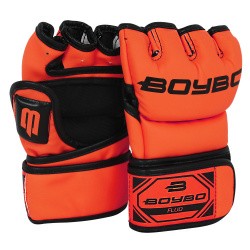 Перчатки ММА BoyBo Fluo Flex оранжевые
