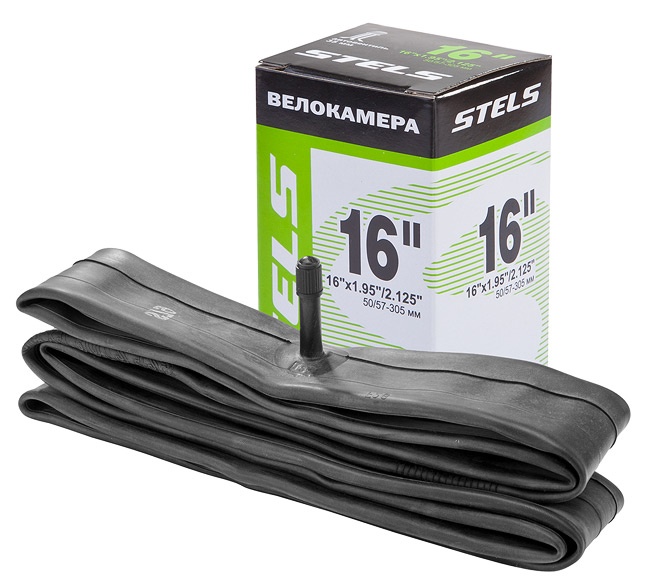 Камера 16" * 1.95"/2.125" Stels автовентиль в инд. упаковке Камера 16" * 1.95"/2.125" Stels автовентиль в инд. упаковке по низким ценам в Томске и Северске