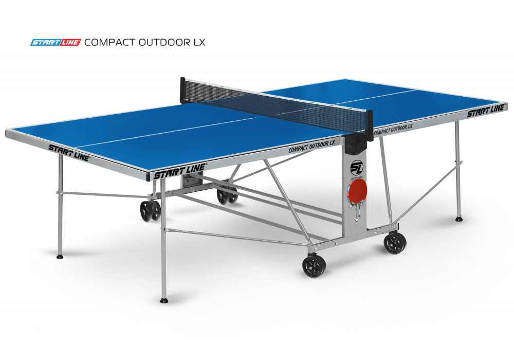  Стол теннисный Compact-2 LX  Всепогодный 6 Синий по низким ценам в Томске и Северске