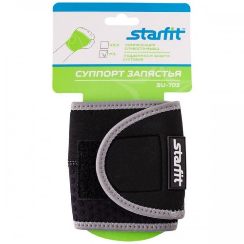  Суппорт запястья StarFit SU-705 черный по низким ценам в Томске и Северске