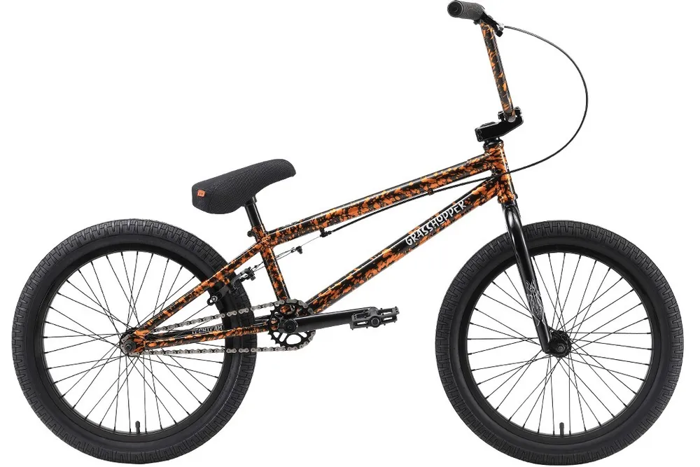 Фото Велосипед BMX TechTeam Grasshoper 20" (2022) оранжево-черный со склада магазина СпортСЕ