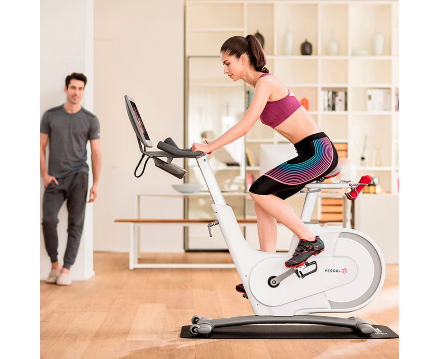 Велотренажер YESOUL Smart Spinning bike V1 PLUSE белый V1PLUSE WHITE по низким ценам в Томске и Северске