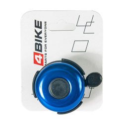 Звонок 4Bike BB3204-Blu латунь d-52мм голубой