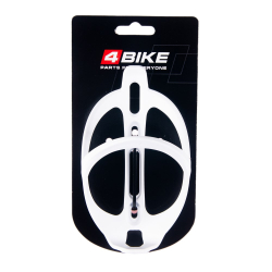 Флягодержатель 4Bike пластик 045 в инд. упаковке белый