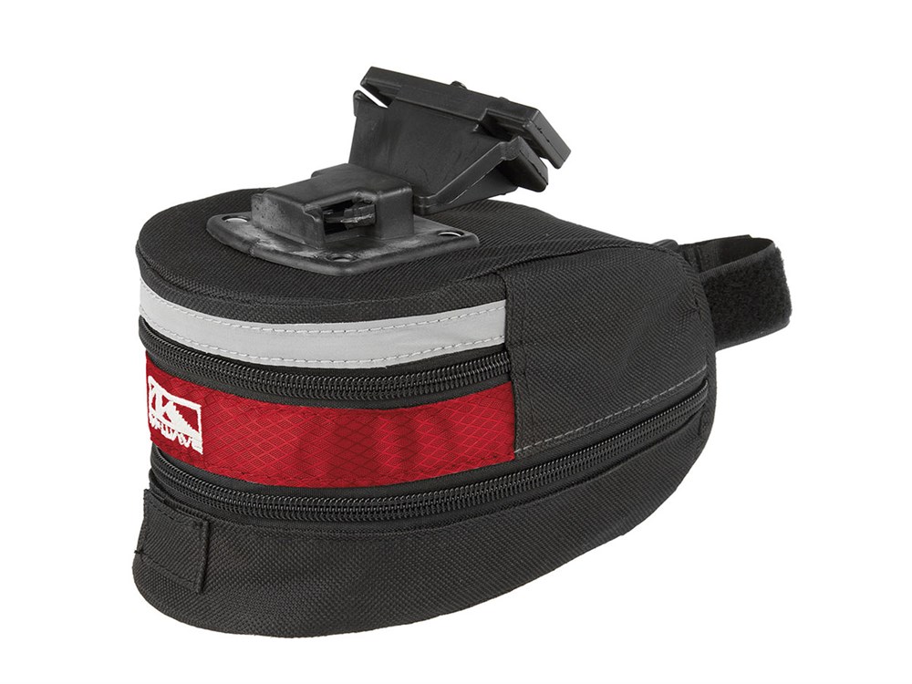  Велосумка под седло 17x8x8см с быстросъемным креплением красный по низким ценам в Томске и Северске