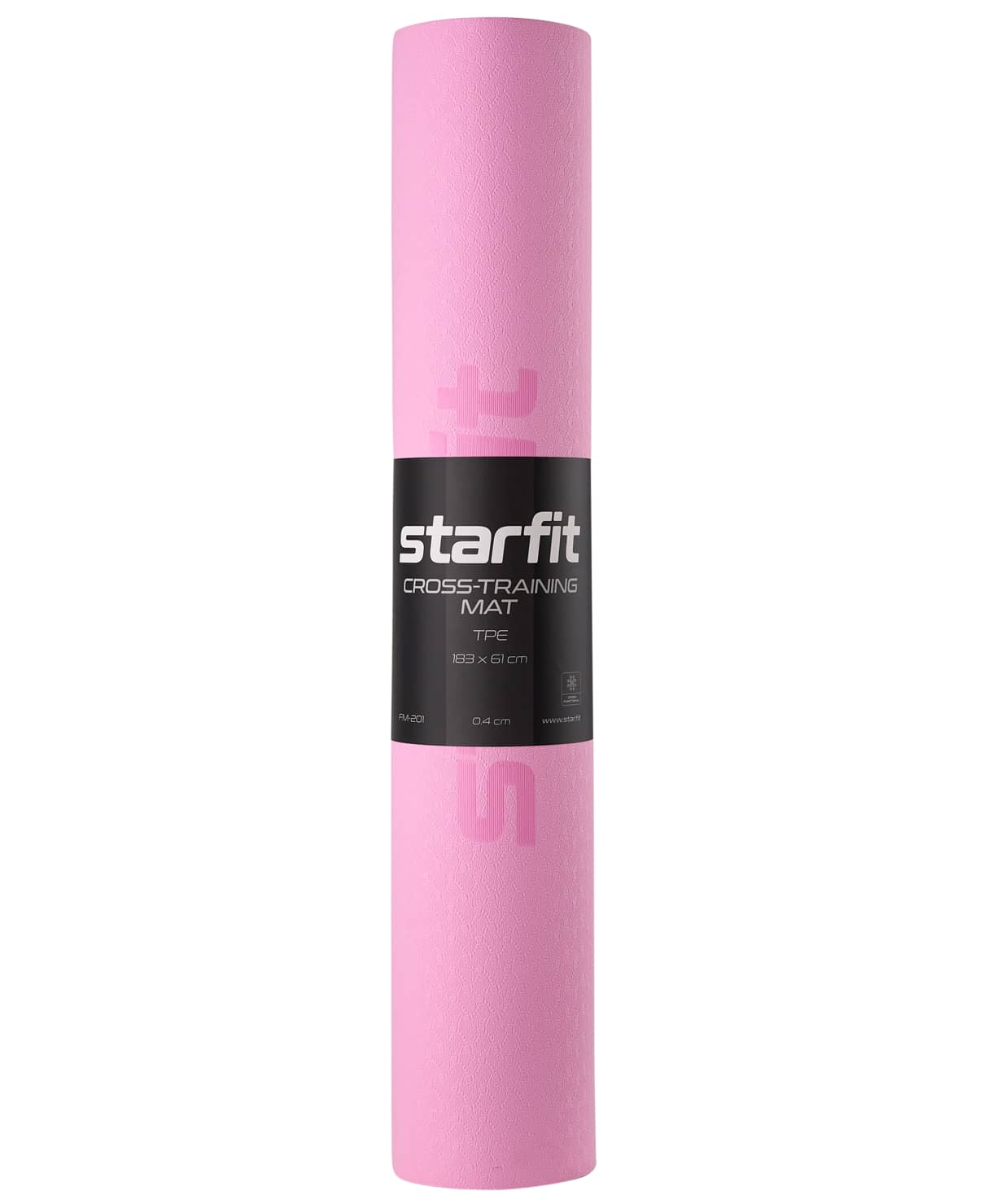  Коврик для йоги StarFit FM-201 TPE 183x61x0,4 см розовый пастель/фиолет пастель по низким ценам в Томске и Северске
