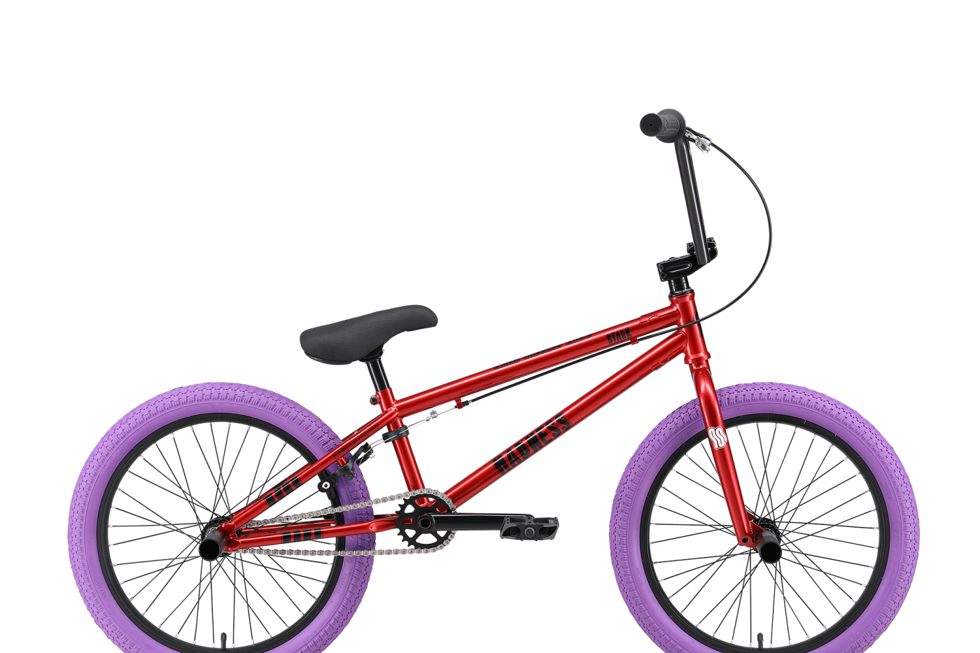 Велосипед Stark Madness BMX 5 Cr-Mo (2025) красный/черный/фиолетовый купить  по цене 49 990 ₽ в интернет-магазине СпортСЕ с доставкой по России 🚚 фото,  характеристики, отзывы