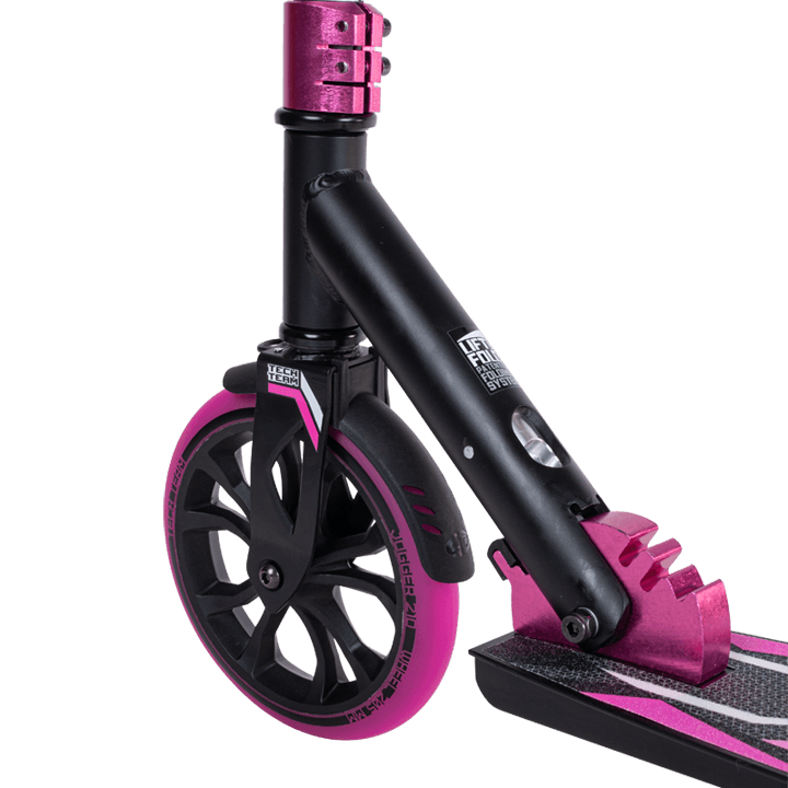 Самокат TechTeam Jogger 210 (2022) black/pink по низким ценам в Томске и Северске