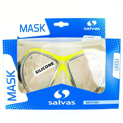Маска для плавания Salvas Phoenix Mask  р. Senior сереб/желт CA520S2GYSTH