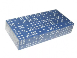 Кубик игровой №15 синий К15#-С 26026