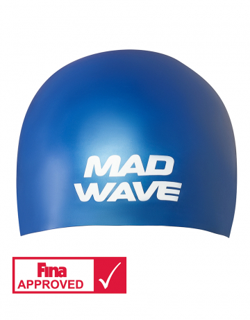 Шапочка для плавания Mad Wave Soft Fina Approved L blue по низким ценам в Томске и Северске