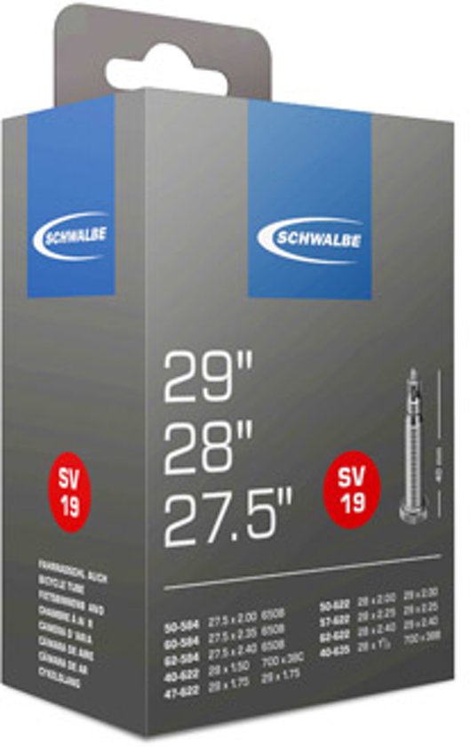 Камера 27.5-29 *1.5-2.40 Schwalbe спорт (40/62-584/635) SV19 40мм 05-10400063.01 Камера 27.5-29 *1.5-2.40 Schwalbe спорт (40/62-584/635) SV19 40мм 05-10400063.01 по низким ценам в Томске и Северске