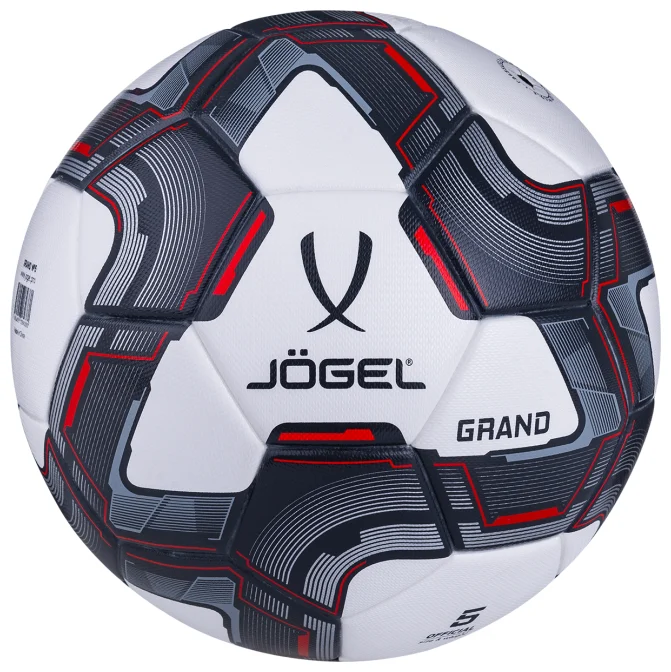 Фото Мяч футбольный Jögel Grand №5 белый (BC20) УТ-00016943 со склада магазина СпортСЕ