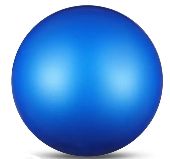 Фото Мяч для художественной гимнастики 19 см 400г Indigo металлик синий IN329 со склада магазина СпортСЕ