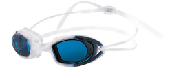 Очки для плавания Atemi N9102M силикон бело-синие