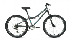 Велосипед Forward Titan 24 1.2 (2021) темно-серый/бирюзовый