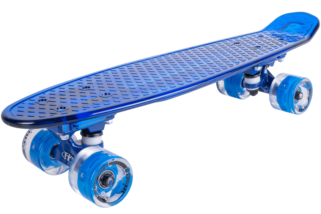  Скейтборд TechTeam пластиковый Transparent 22 light blue по низким ценам в Томске и Северске