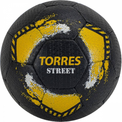 Мяч футбольный Torres Streetт р.5 32 п. рез. руч. сшив. чер-желтый F020225 Мяч футбольный Torres Streetт р.5 32 п. рез. руч. сшив. чер-желтый F020225
