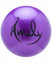 Мяч для художественной гимнастики 15 см Amely AGB-301 фиолетовый УТ-00019926