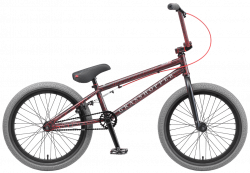 Велосипед BMX TechTeam Grasshoper 20" (2021) красно-серый Велосипед BMX TechTeam Grasshoper 20" (2021) красно-серый