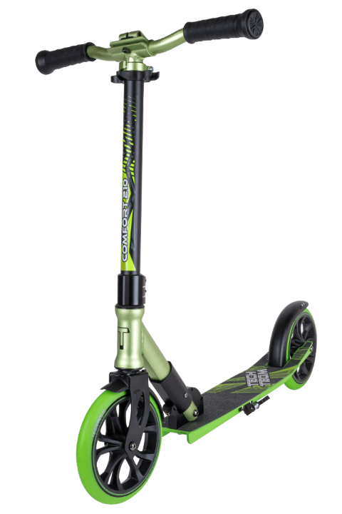  Самокат TechTeam Comfort 210R (2022) black/green по низким ценам в Томске и Северске