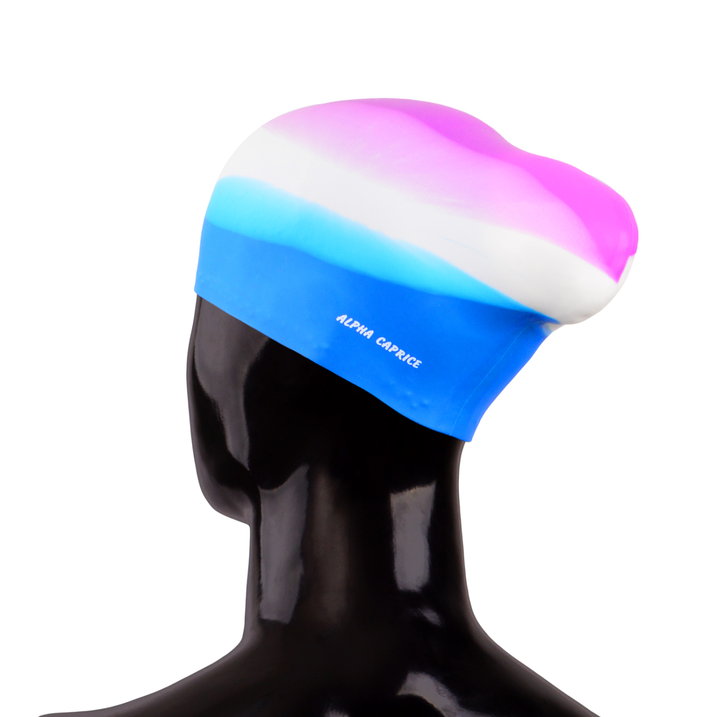 Шапочка для плавания Alpha Caprice SCL-6 для длинных волос Purple/white/blue по низким ценам в Томске и Северске