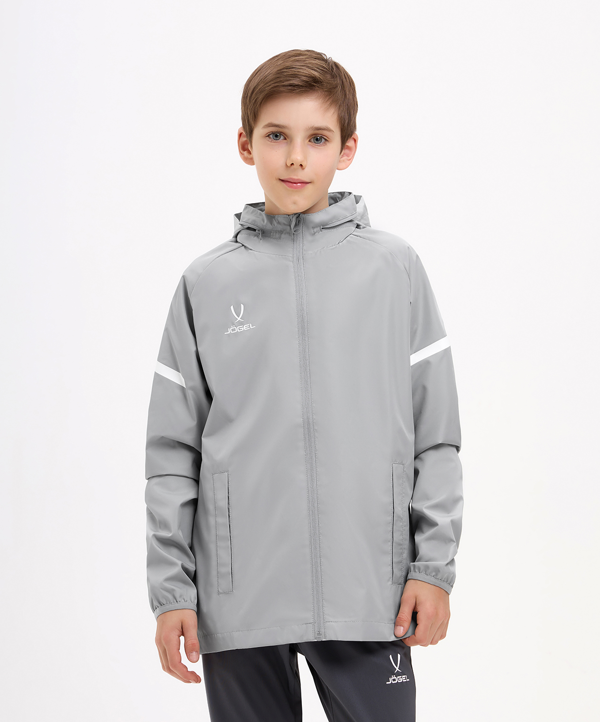  Куртка ветрозащитная CAMP 2 Rain Jacket, серый, детский по низким ценам в Томске и Северске