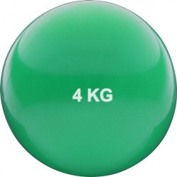 Медбол 4 кг HKTB9011-4  d-17см ПВХ/песок зеленый HKTB9011-4