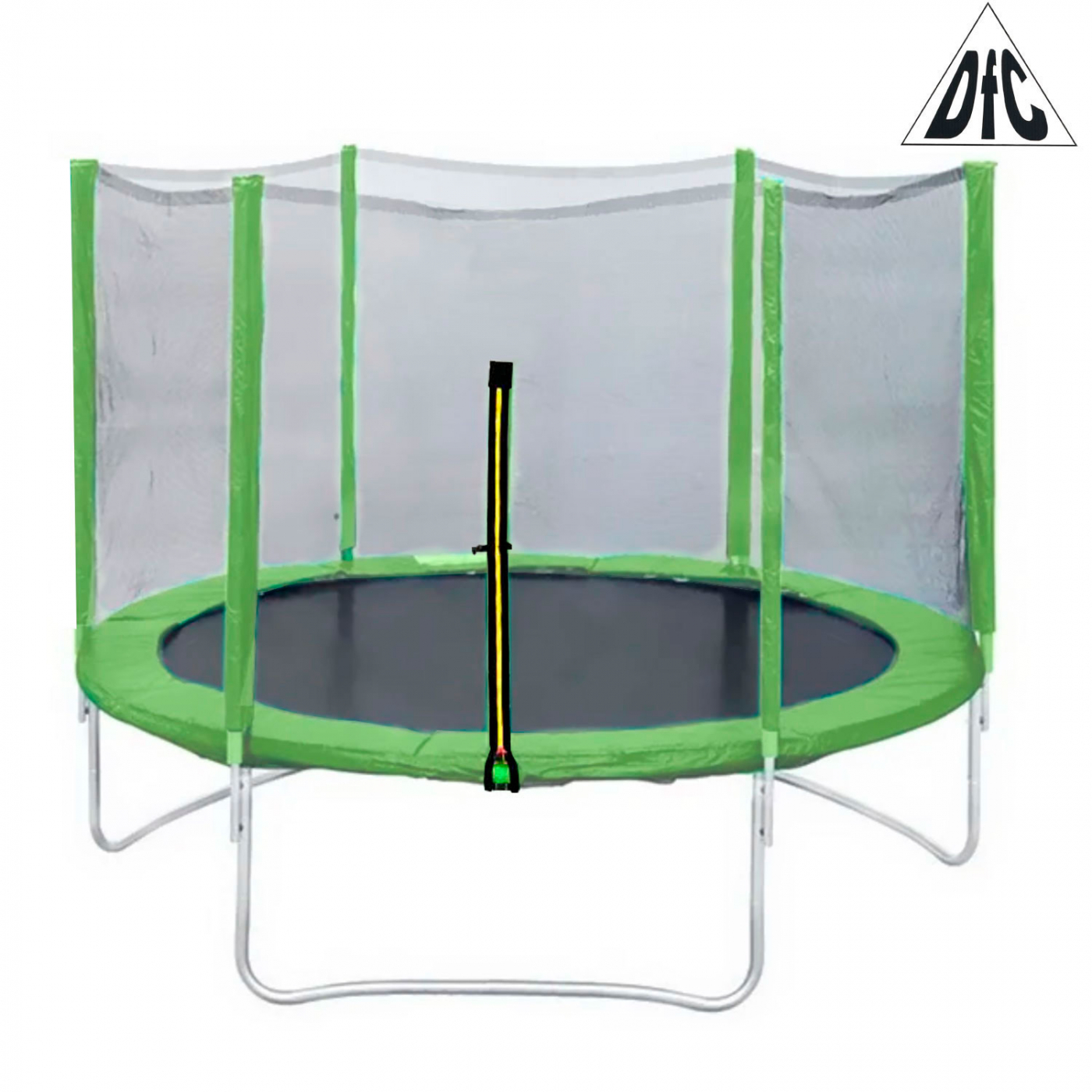  Батут DFC Trampoline Fitness 12ft наружн.сетка, св.зел. (366см) (два короба) 12FT-TR-LG по низким ценам в Томске и Северске
