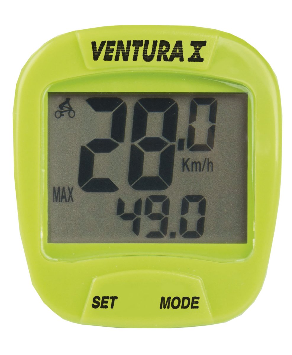Велокомпьютер Ventura X 10 функций зеленый Велокомпьютер Ventura X 10 функций зеленый по низким ценам в Томске и Северске