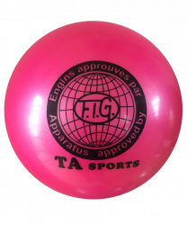 Мяч для художественной гимнастики 15 см 400 г розовый I-1