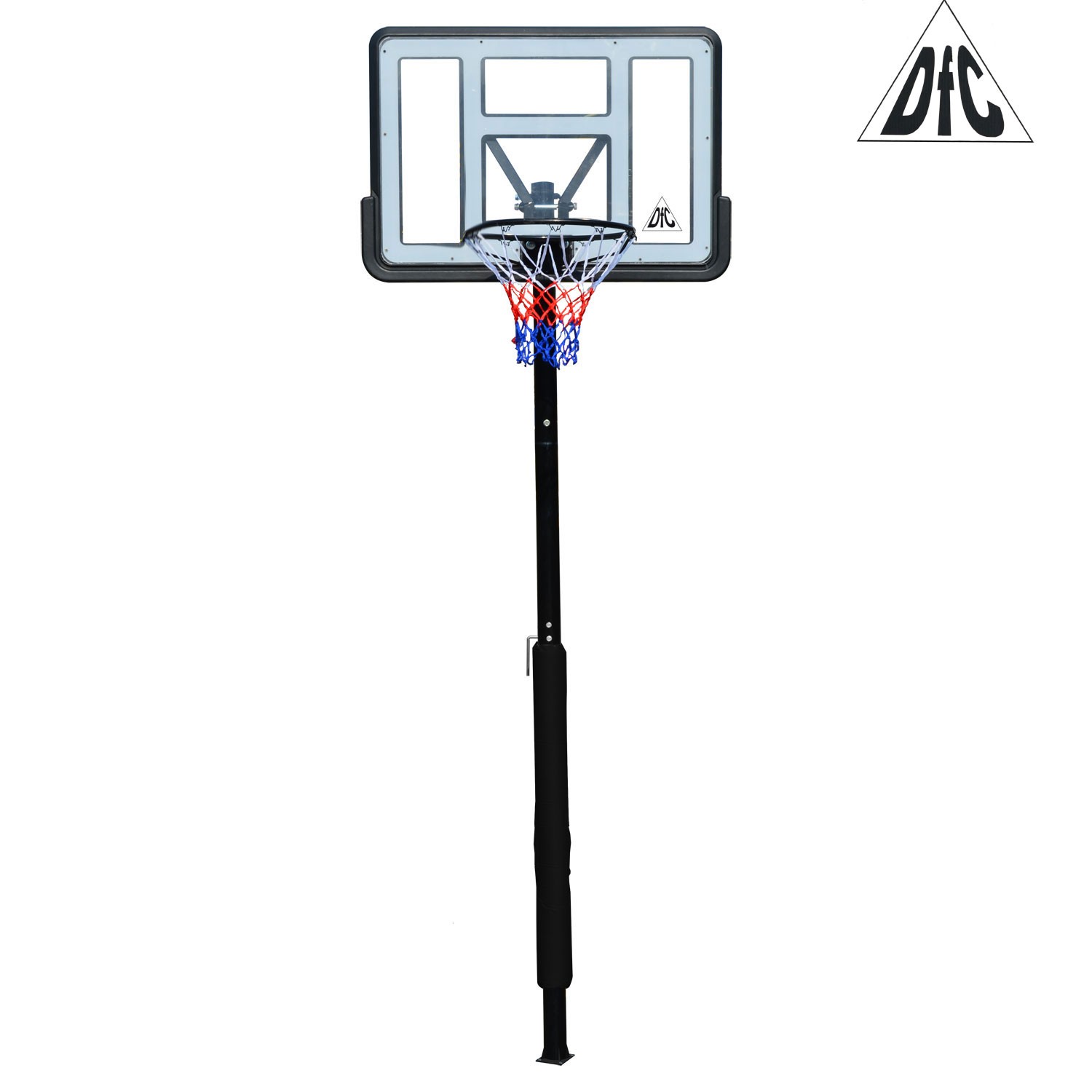  Баскетбольная стационарная стойка DFC ING44P1 112x75cm акрил винт. рег-ка (три короба) по низким ценам в Томске и Северске