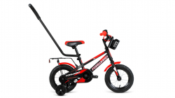 Велосипед Forward Meteor 12 (2020-2021) черный/красный 1BKW1K1A1003