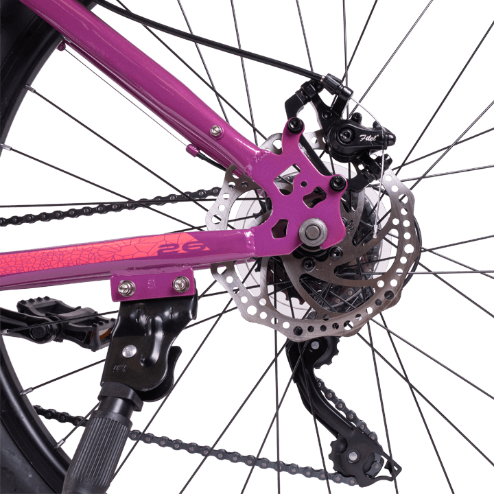  Велосипед TechTeam Delta 26" тёмно-розовый по низким ценам в Томске и Северске