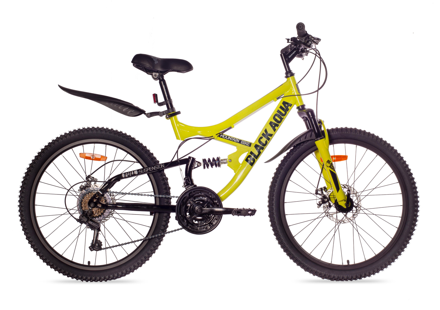 Велосипед Black Aqua Mount 1461 D matt 24" лимонный-черный Велосипед Black Aqua Mount 1461 D matt 24" лимонный-черный по низким ценам в Томске и Северске