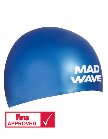  Шапочка для плавания Mad Wave Soft Fina Approved L blue по низким ценам в Томске и Северске