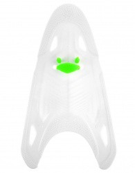 Лопатки для плавания Mad Wave Freestyle one size white/green