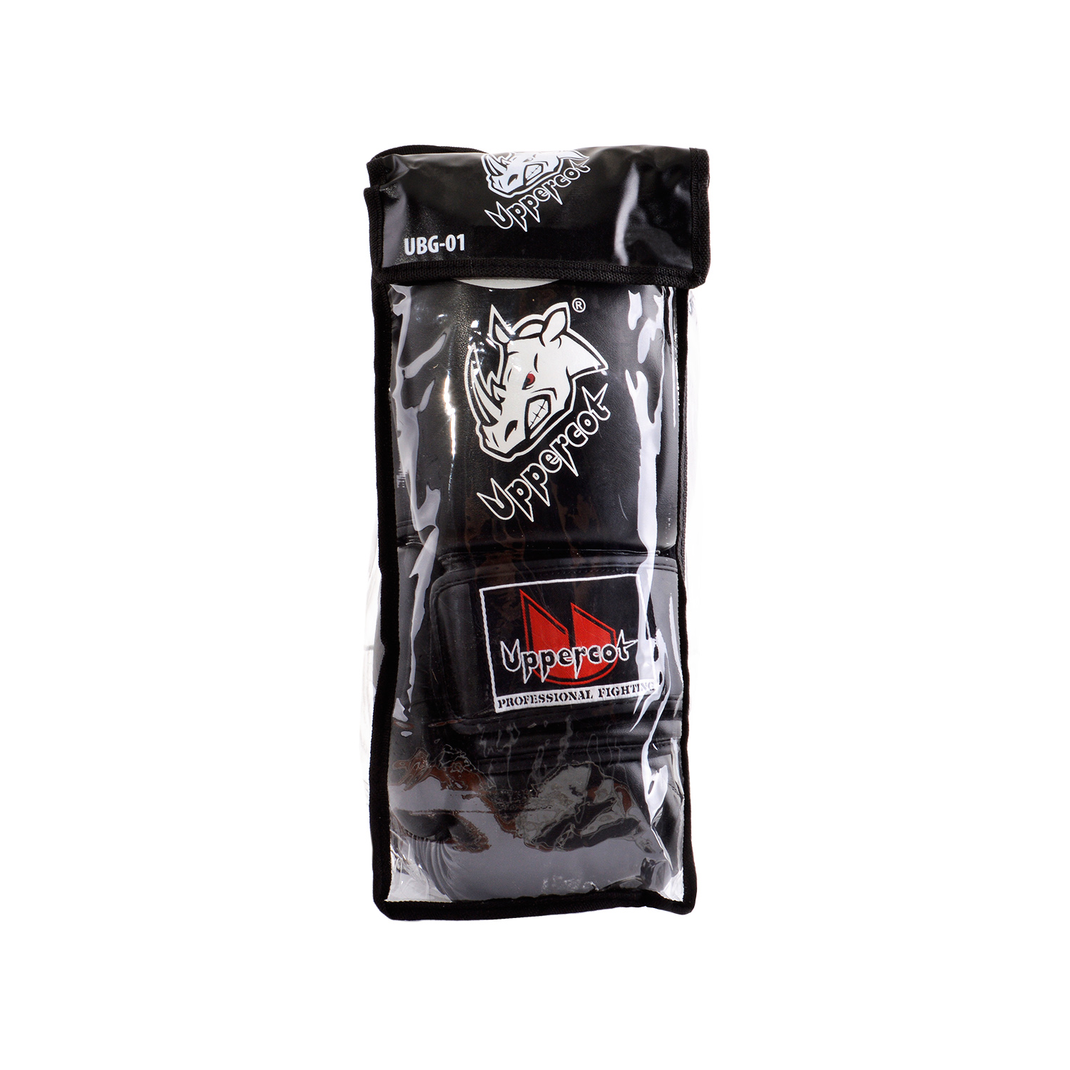 Перчатки боксерские Uppercot UBG-01 DX черный по низким ценам в Томске и Северске